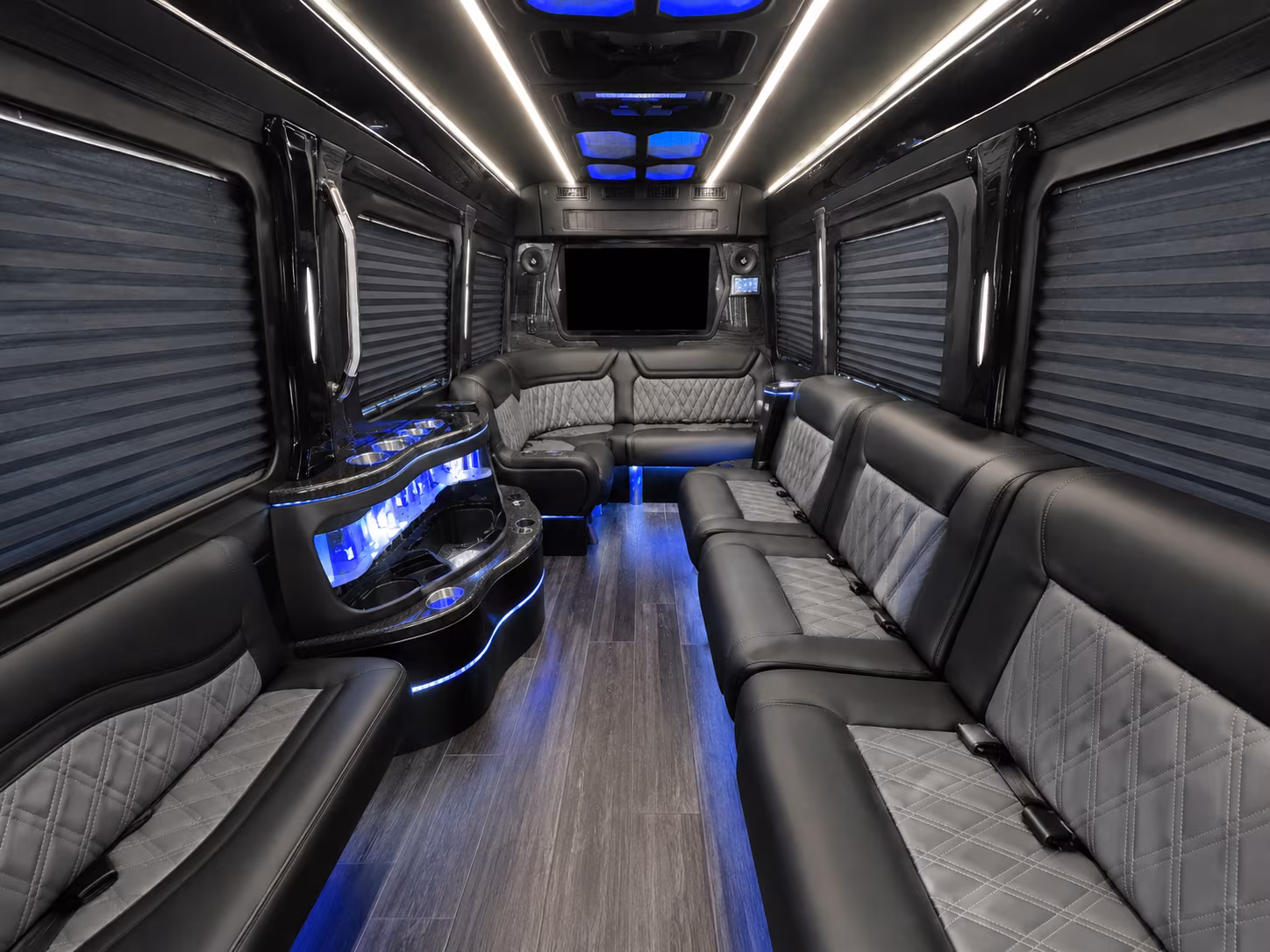 daytona beach 30 passenger party bus inside
