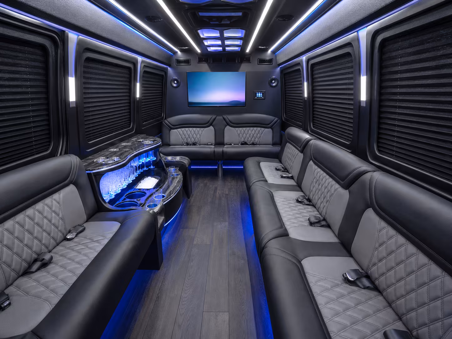 daytona beach 30 passenger party bus interior