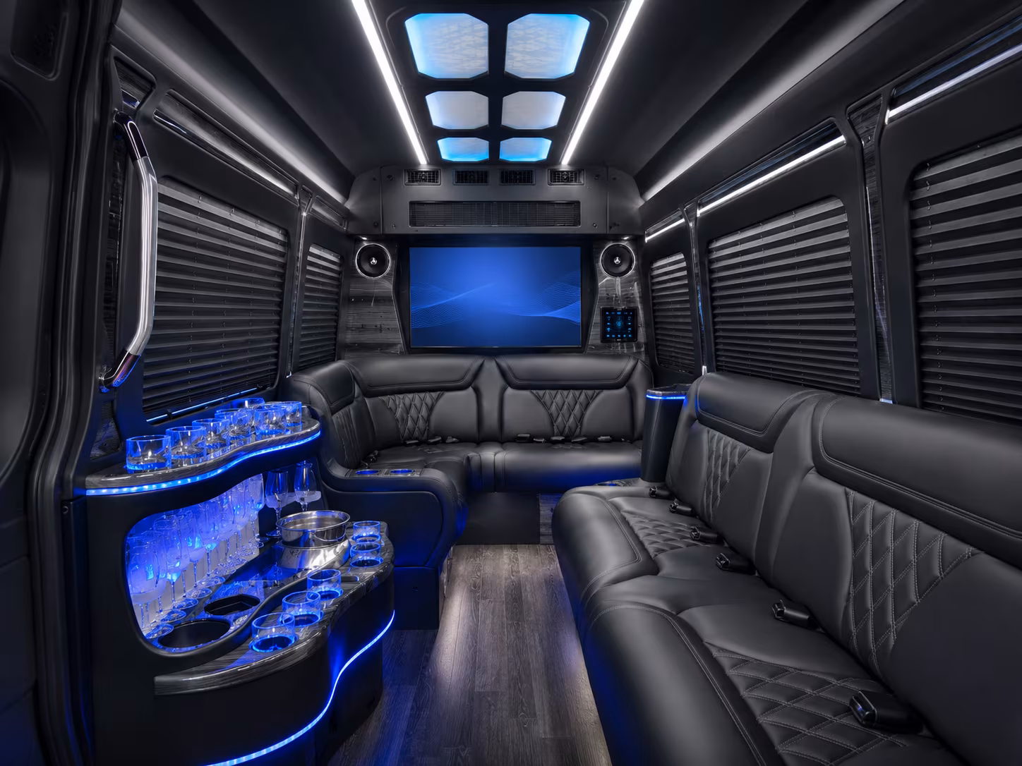 daytona beach 50 passenger party bus interior