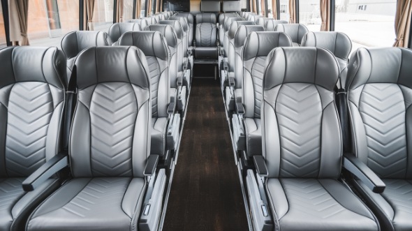 54 passenger charter bus interior