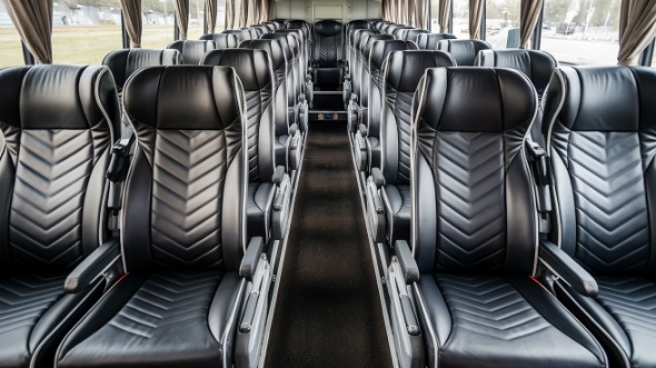 55 passenger charter bus inside apopka