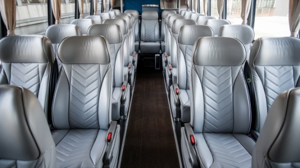 55 passenger charter bus interior