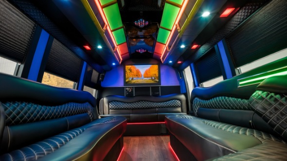 daytona beach party bus rental inside