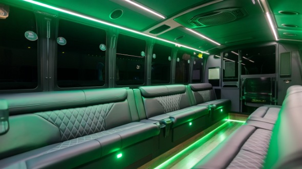 daytona beach sprinter limo rental interior